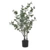 35" Tall, Artificial Plant, Eucalyptus Tree, Indoor, Faux, Fake, Floor, Greenery, Potted, Decorative - Green / Black - Image 6
