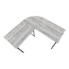 Computer Desk, Home Office, Corner, L Shape, Laptop, Contemporary / Modern - Gray - Image 3