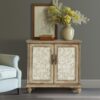 Driscoll - 2 Door Cabinet With Floral Design - Reclaimed Natural - Image 11