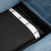 Corduroy Sleeper Sofa Loveseat Sofa With Full Size Mattress, 2 USB Ports, 2 Cup Holders, 2 Side Pockets And A Phone Holder For Living Room - Navy Blue - Image 19