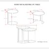 Monet - Metal 2 Piece Nesting Table - Black - Image 9