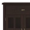 Artisan - Large 4 Door Sideboard Buffet - Dark Chestnut Brown - Image 7