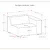 Rex - Right Arm Sofa Module - Sienna - Image 14