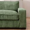 Luxe - Corduroy Sofa With Sleek Design, Spacious And Comfortable 3 Seater Couch - Green - Image 4