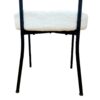 Mid Century Modern White Dining Chair (Set of 2) With Curved Backrest And Metal Legs - White / Black - Image 8