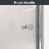 Semi Frameless Circular Pivot Shower Door Chrome 24" X 72" With 1 / 4" Sgcc Tempered Glass - Chrome - Image 11