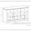 Cosmopolitan - Sideboard Buffet - Mahogany - Image 7