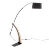Robyn - Mid-Century Modern Floor Lamp - Natural / Black - Image 4