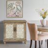 Driscoll - 2 Door Cabinet With Floral Design - Reclaimed Natural - Image 12