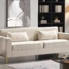 Aesthetic Sofas For Living Room, 3 Seater Couch With Classic Modern Appeal And Luxurious Soft Comfort - Beige - Image 7