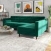 Christian - Sectional Sofa Right Facing - Green - Image 10