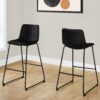 Office Chair, Bar Height, Standing, Computer Desk, Work, Leather Look, Contemporary, Modern - Black - Image 11
