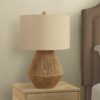Lighting, Table Lamp, Rope, Resin, Transitional - Brown - Image 3