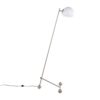 Eileen - Contemporary Floor Lamp - Nickel / White - Image 3