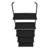 Bookshelf, Bookcase, Etagere, Ladder, 5 Tier, For Office, Contemporary & Modern - Black - Image 4