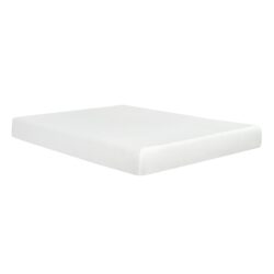 Plush 8" Medium Gel Memory Foam Mattress Twin Long With Breathable Aloe Vera Cover - White