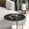 20" Round Tempered Glass Table Top Glass 1 / 4" Thick Round Polished Edge - Black - Image 2