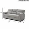 Hamilton - Sofa With Nailhead Trim - Gray - Image 3