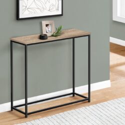 Accent Console Table For Entryway, Contemporary Convenient Design - Taupe