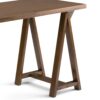 Sawhorse - Writing Desk - Medium Saddle Brown - Image 5