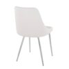 Marche - Contemporary Dining Chair (Set of 2) - Chrome / White - Image 4