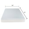 6" Firm Full Size Gel Memory Foam Mattress With Cooling Technology - White - Image 3