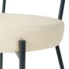 Modern Bentwood Dining Chair, Metal Legs, Ash Veneer Back, (Set of 2) - Cream - Image 10