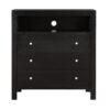 Elegant Transitional Media Chest - Black - Image 9
