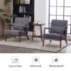 Accent Chair With Pillow - Antique Dark Gray - Image 5