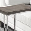 C-Shaped Table For Living Room - Taupe - Image 2