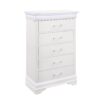 Charlston - King Sleigh Bedroom Set With LED Lighting - White - Image 4