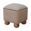 Serenity - Footstool With Ball Feet - Cream - Image 8