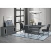 Ariya - Buffet With Clear Glass Inlay - Dark Gray - Image 5