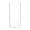 Semi Frameless Circular Pivot Shower Door Chrome 24" X 72" With 1 / 4" Sgcc Tempered Glass - Chrome - Image 14