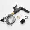 Smart LED Bathroom Faucet With Temperature Digital Display And Pull Down Sprayer - Matte Black - Image 8