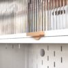 Tall Kitchen Pantry Cabinet With Flip Doors And Pegboard, Anti Tip Steel Storage Hutch - White - Image 4