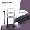 3 Piece Luggage Sets Lightweight Suitcase With Two Hooks, Spinner Wheels, Tsa Lock, (20/24/28) - Purple - Image 5
