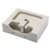 Rectangular Wall Mounted Bathroom Sink With Faucet Hole & Overflow - White - Image 6