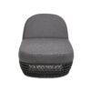 Willow - Sunbrella Upholstered Patio Lounger - Graphite Gray / Black - Image 4
