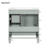 30" Bathroom Vanity Set With Sink, Featuring Soft Close Doors, And 3 Drawer Design - Sage Green - Image 10