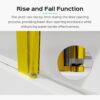 Frameless Folding Shower Doors For Bathtub - Brushed Gold - Image 5