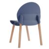 Single Chairs With A Design Combining Modern And Traditional Elements, Durable And Comfortable (Set of 4) - Gray Blue - Image 5
