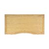 Dauphin - Gold Accent 5 Drawer Executive Desk - Natural Brown - Image 9