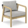 Palmetto - Outdoor Conversation Chair (Set of 2) - Stone Gray - Image 3