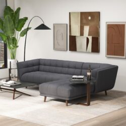 Addison - Right Sectional Sofa - Gray