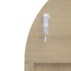 Tall Arched Kitchen Pantry, Arched Storage Display Cabinet With 2 Drawers & Adjustable Shelves, Rattan Door Versatile Storage Cabinet For Kitchen, Dining Room - Natural - Image 15