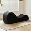 Solace - Chaise Lounge Chair Relaxation, Ergonomic Design With Soft Yet Firm High Density Foam Core, Removable Machinewashable Cover - Black - Image 3