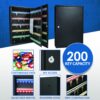 200 Key Adjustable Key Cabinet With Key Lock - Black - Image 7