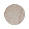 Modern Concrete Side Table With Travertine , Indoor / Outdoor Use - Beige - Image 6
