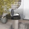 24" Round Tempered Glass Table Top Glass 1 / 4" Thick Round Polished Edge - Black - Image 4
